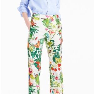 J. Crew Collection Tropical Floral Pant Sz 0